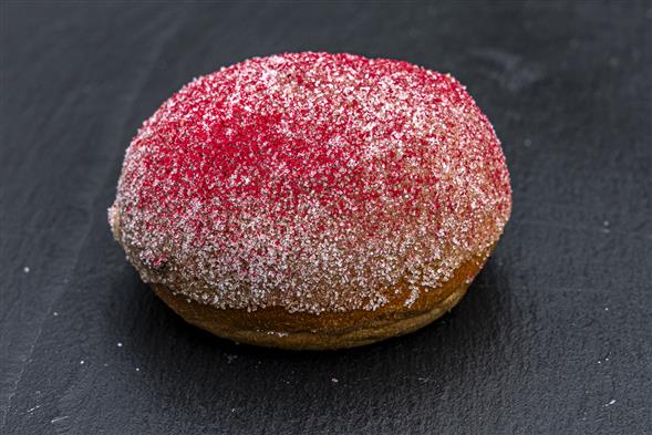 Fastelavnsbolle m. Mascaponecreme og hindbær