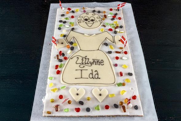 Hindbærsnitte kagemand / kone